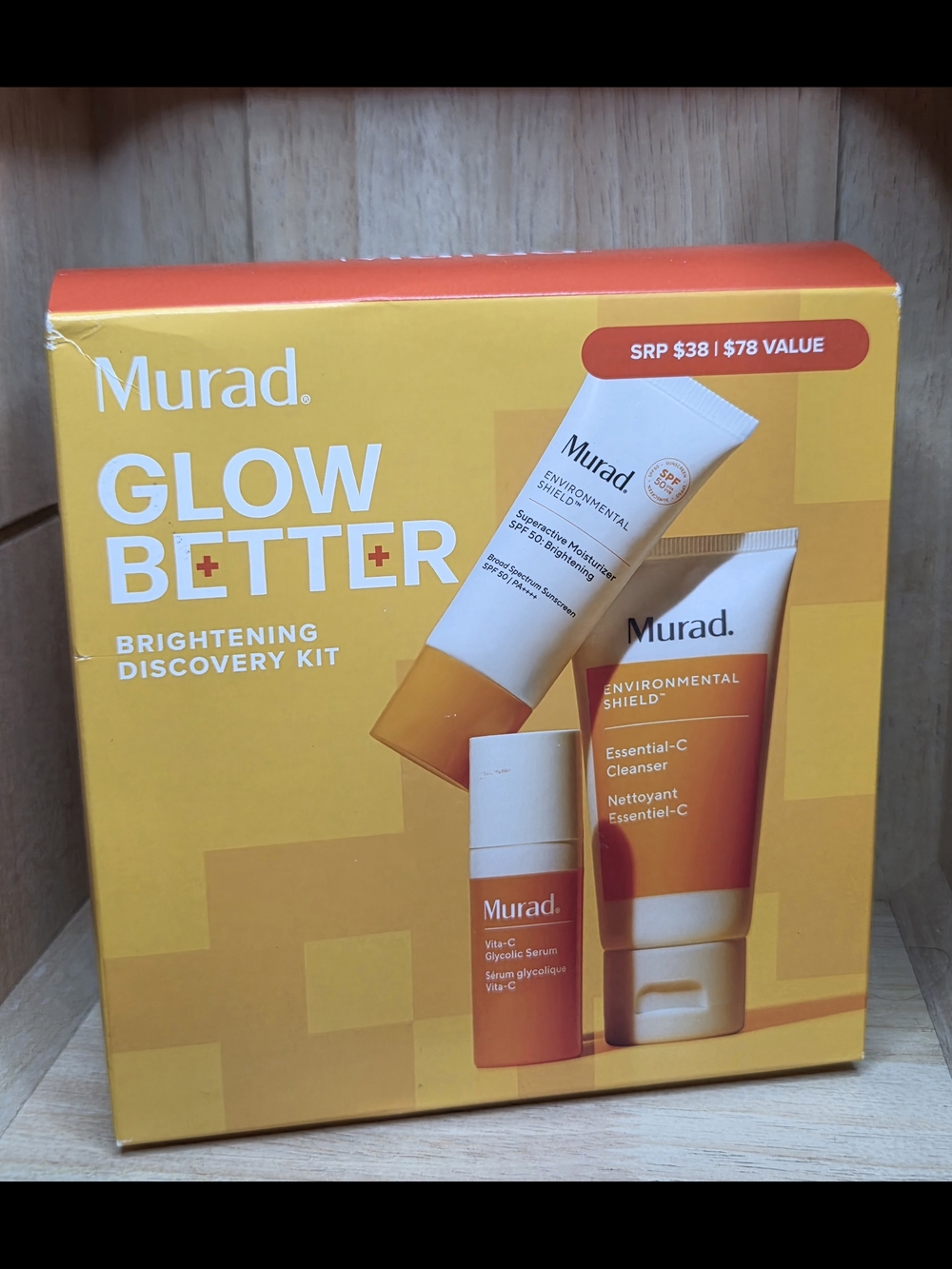 "Glow Better" Brightening Discovery Kit by Murad, a 3-piece travel-friendly skin